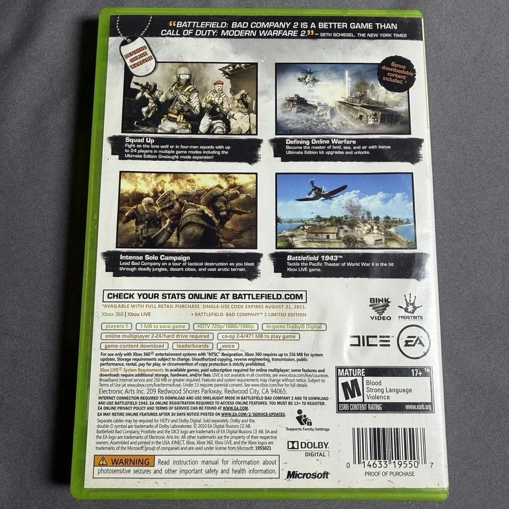 Battlefield: Bad Company 2‎ - Ultimate Edition - Xbox 360